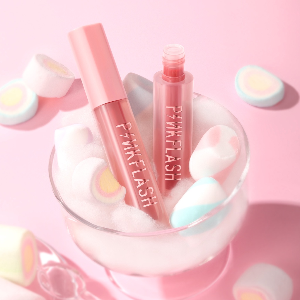 PINKFLASH PinkSweetie Fuzzy Soft Velvet Matte Lip Clay for Lip &amp; Cheek / Powdery Lip Gloss