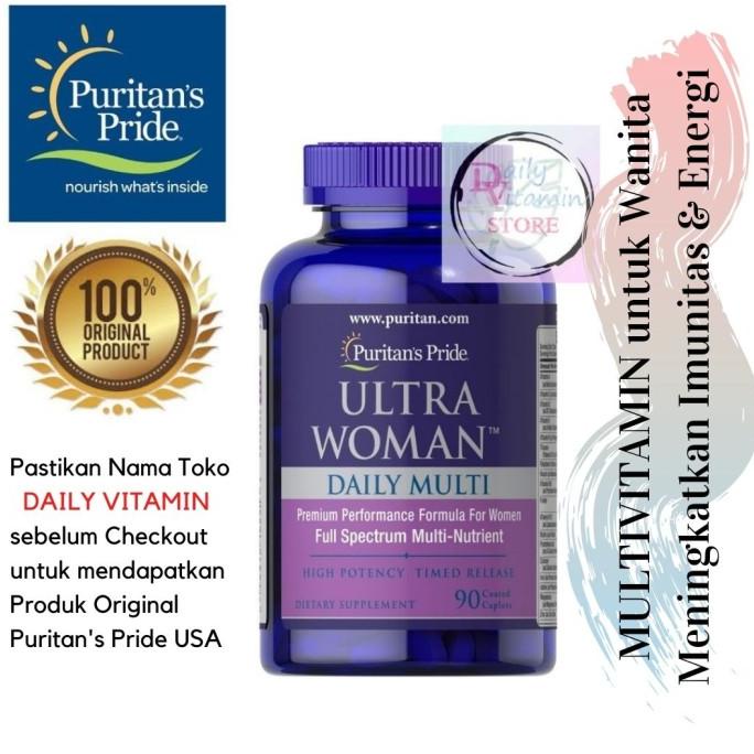 +++++] ORIGINAL Puritan Pride Ultra Woman Daily Multi Timed Release 90