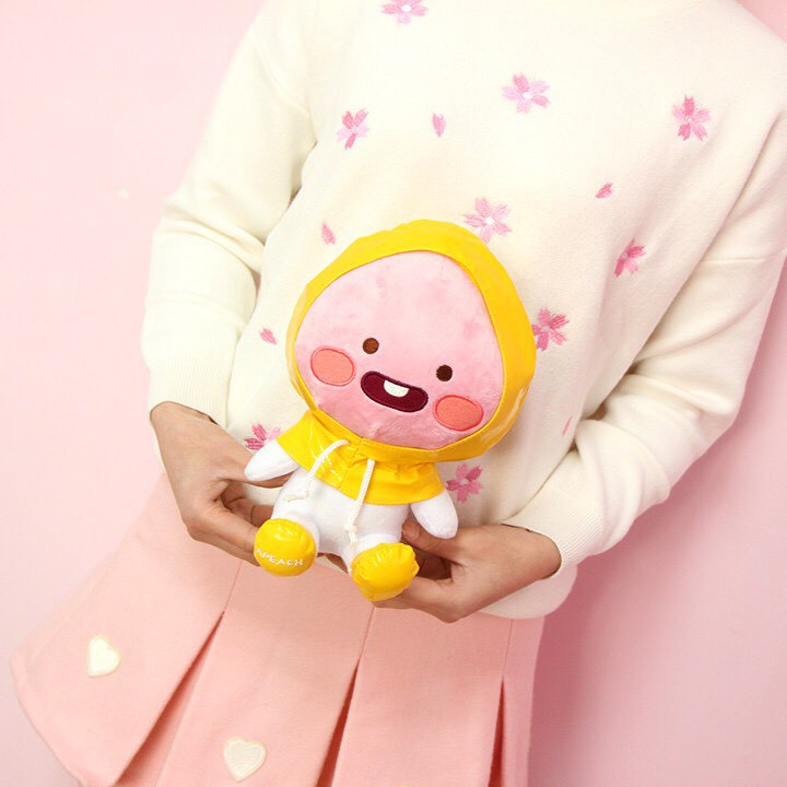 BONEKA APEACH PINK KAKAO TALK KAKAO FRIENDS KOREA