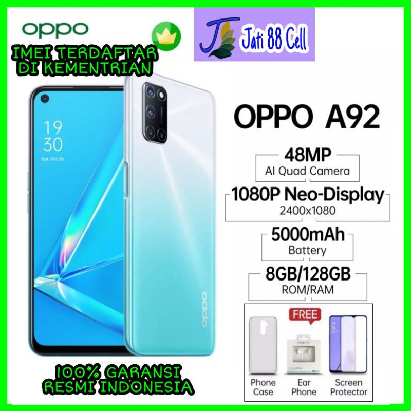 Oppo A92 Ram 8/128 Garansi Resmi 1 Tahun | Shopee Indonesia