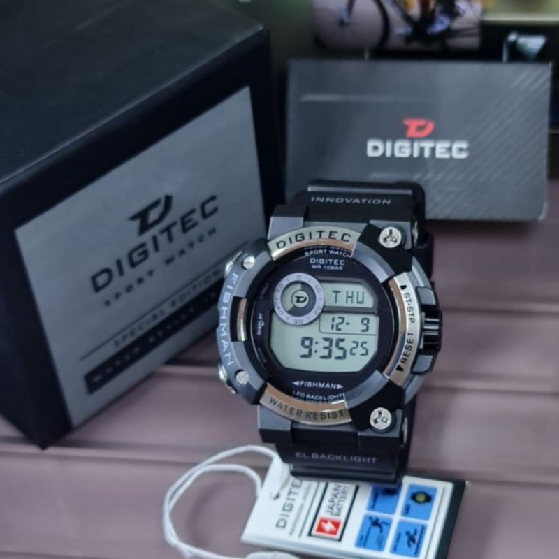 Jam Tangan Pria Digital Digitec 5150 Rubber Original