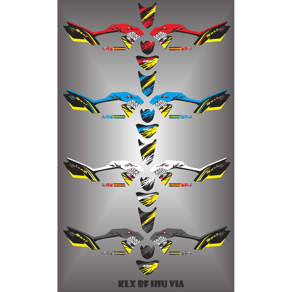 striping KLX BF 150 HIU VIA / striping KLX BF / decal stiker KLX BF 150 / stiker KLX BF 150