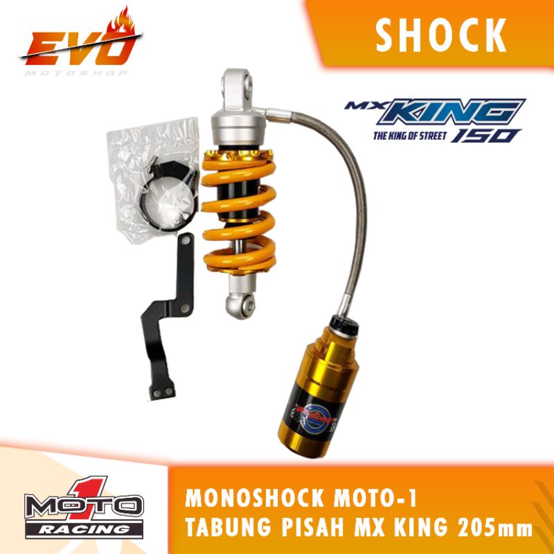 Shock MOTO 1 MOTO 1 UK 225mm Tabung Pisah Jupiter MX king 150