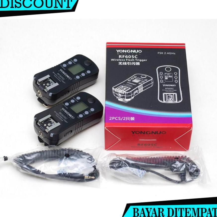 (BAYAR DITEMPAT) YONGNUO RF605C RF-605C WIRELESS FLASH TRIGGER FOR CANON NA2936