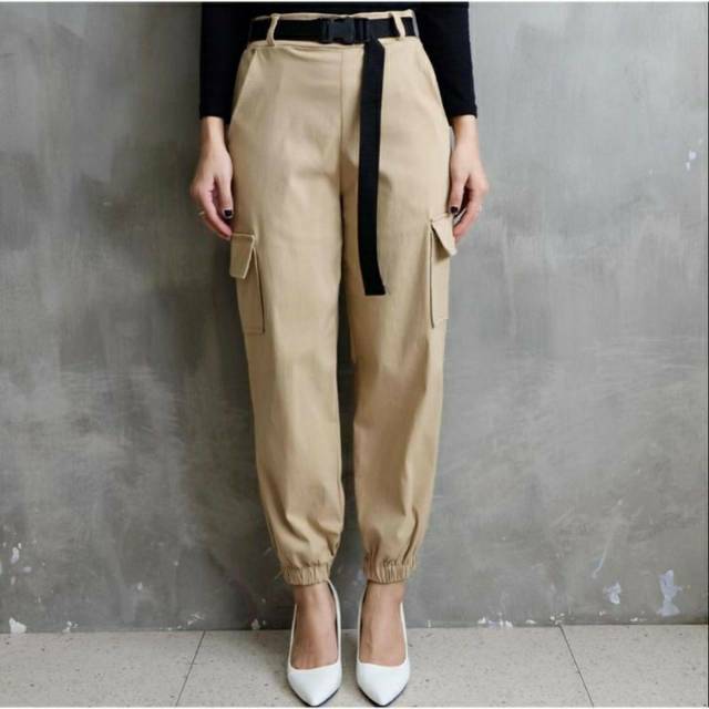 JOGGER CARGO PANT CELANA PANJANG WANITA