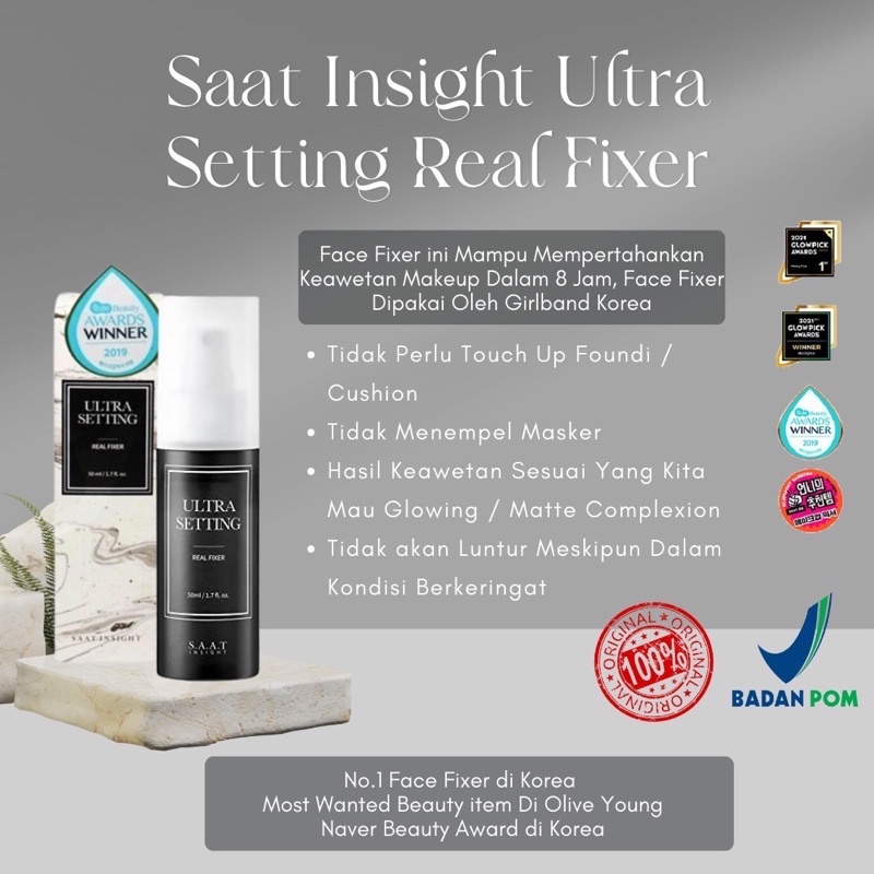 [BPOM] SAAT INSIGHT ULTRA SETTING REAL FIXER 50ml