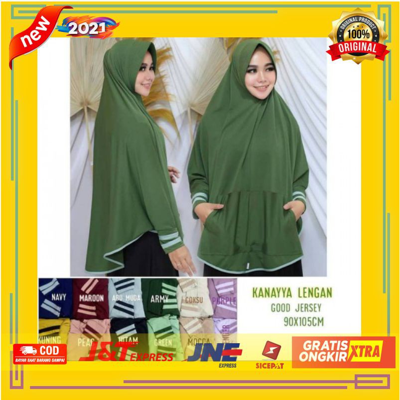 AGEN Hijab Jilbab Kerudung Instan Khimar Syari Atasan Wanita Terbaru Berkualitas