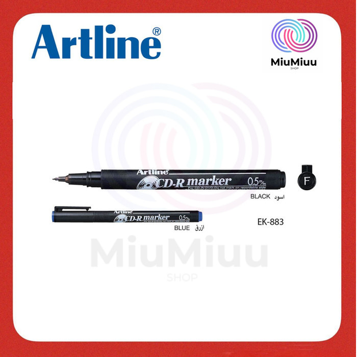 

PULPEN ARTLINE CD-R EK 883 TULIS DVD CD 0.5 MM - Hitam