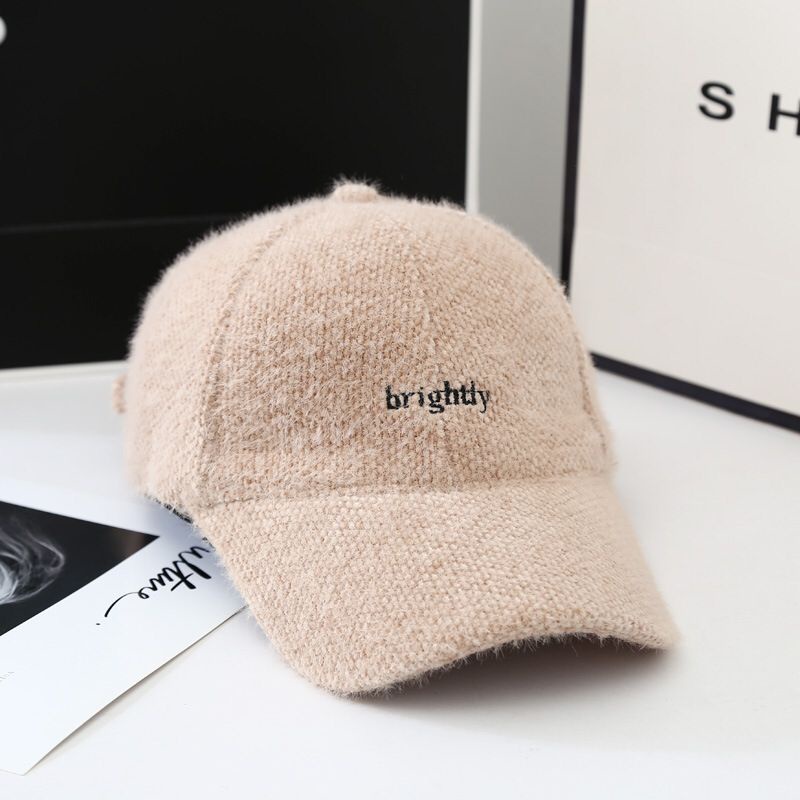 CAHAYA Topi Wanita Topi Fashion Gaya Jepang dan Korea Baru Topi Baseball Import A68-Brightly Coklat Muda