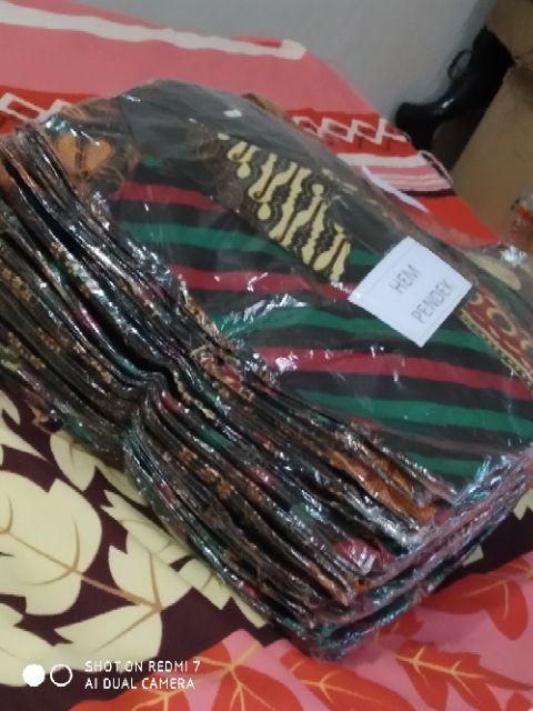 Grosir Trolistore Kemeja Batik Pria Motif Kembang Sinaran Pe Lengan Pendek Seragam Batik Pekalongan