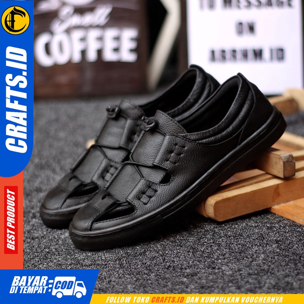 Crafts Lanax - Sepatu Slip On Casual Kulit Asli Pria