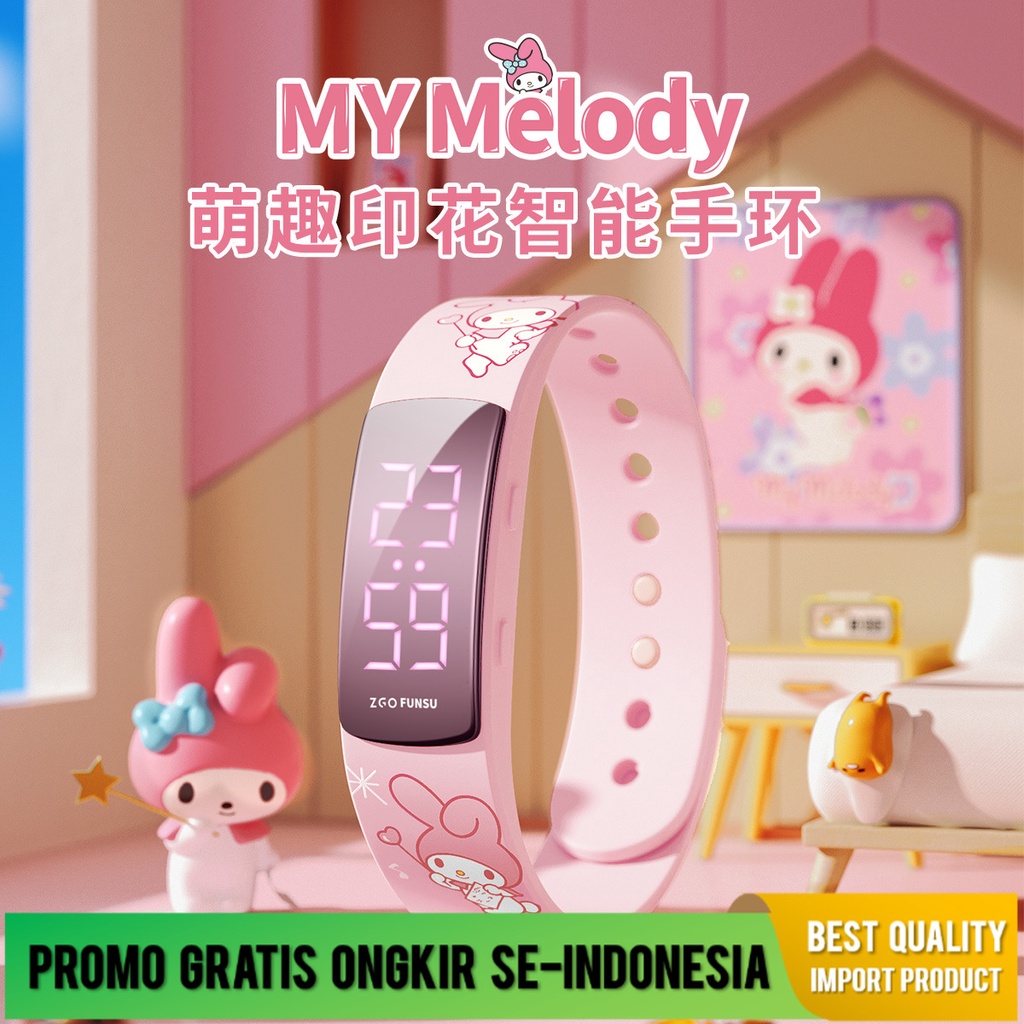 Jam Tangan Anak Anak Sanrio Zgo Bersama Nama Meilti Bersama Nama Watch Wanita Olahraga  Sekolah Dasa