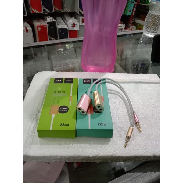 SPLITTER AUDIO kabel 2in1 / konektor / audio spliter youtuber