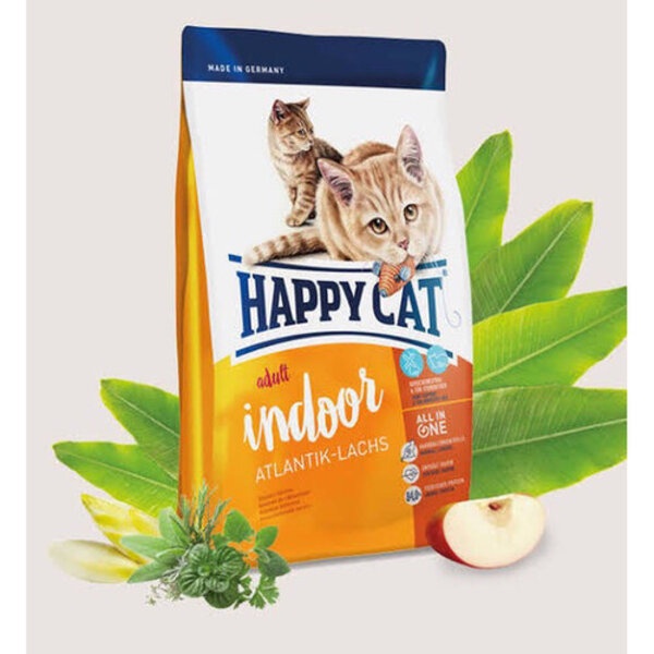 Happy Cat Supreme Adult Indoor Atlantic Salmon 300 gr Makanan Kucing