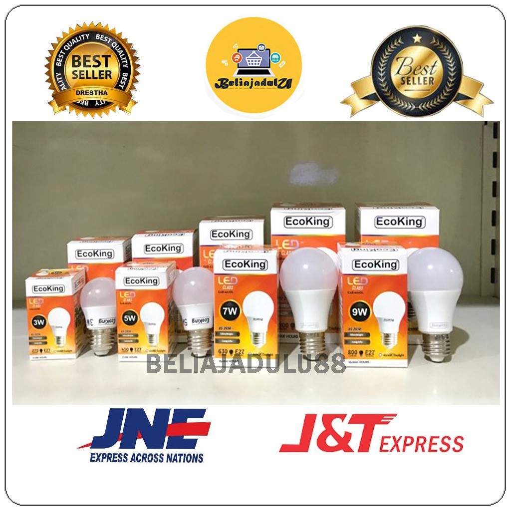 Beliajadulu88 lampu bulb led  lampu led clasik 3w, 5w , 7w , 9w, 11w ,14w ,16w , 18w ecoking