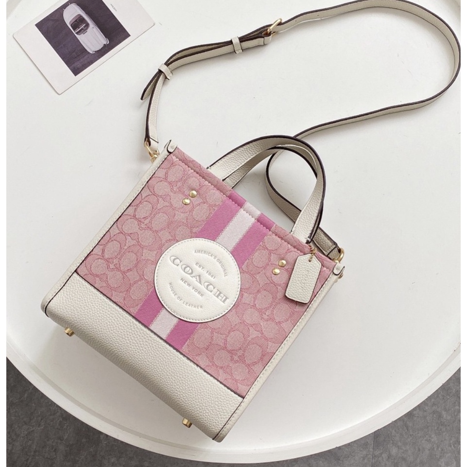 (grab) 5115 5638 5637 5268 7083 7001 6918 8417 8198 coach Dempsey Mini Canvas Field Tote 22 Vertical Small Tote Shopping Bag