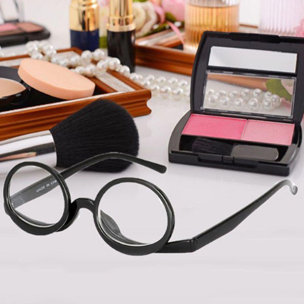 R-flower Kacamata Baca Elder Unisex Pembesaran Kacamata Berputar Pembesar Resin Bingkai Lipat Kerangcangkang