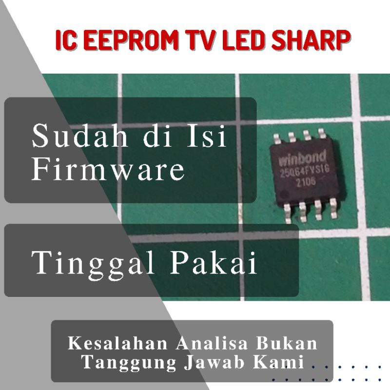 IC Eeprom Tv LED 25Q32 Plus Isi Sharp Tinggal Pakai 25Q16 25Q32 25Q40 25Q64 25Q128