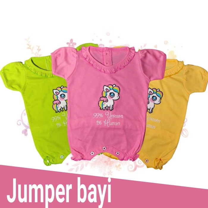 Baju Kodok Bayi karet Jumper Bayi Pendek