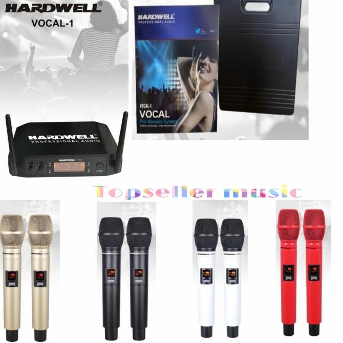 MIC WIRELESS HARDWELL VOCAL 1 ORIGINAL DOUBLE HANDHELD VOCAL1 HARDWELL