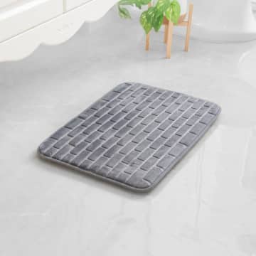 ACE HARDWARE Keset kamar mandi bathmat bata empuk Set 2pcs 40 x 60 cm / Arthome Set 2 Pcs Keset Kamar Mandi Foam Brick / KESET ANTI SELIP / KESET ANTI SLIP / KESET KAKI MENYERAP AIR / ALAS KAMAR MANDI