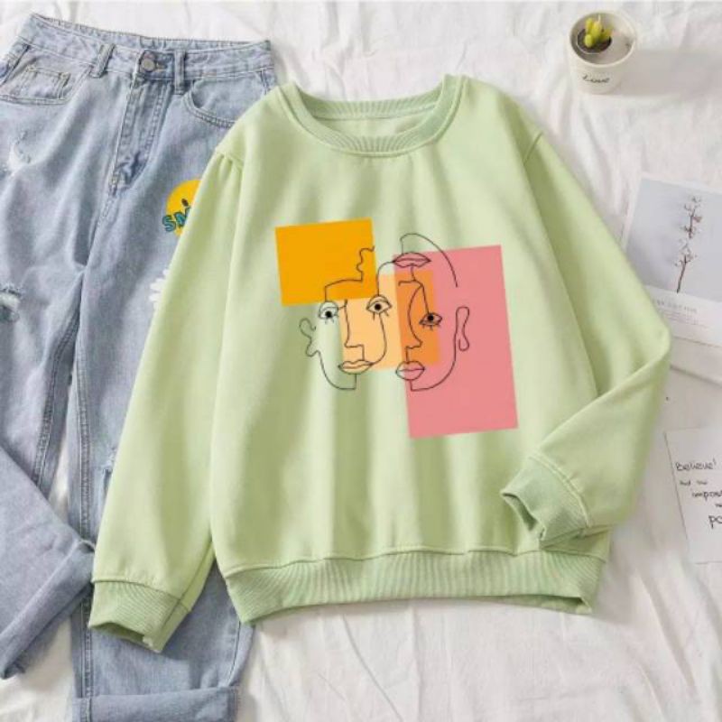 AESTHETIC SWEATER WANITA KEKINIAN TERMURAH