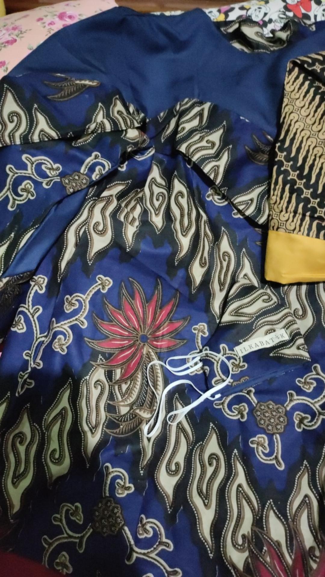 Atasan Batik Wanita Mega Soft Resleting Belakang 8810