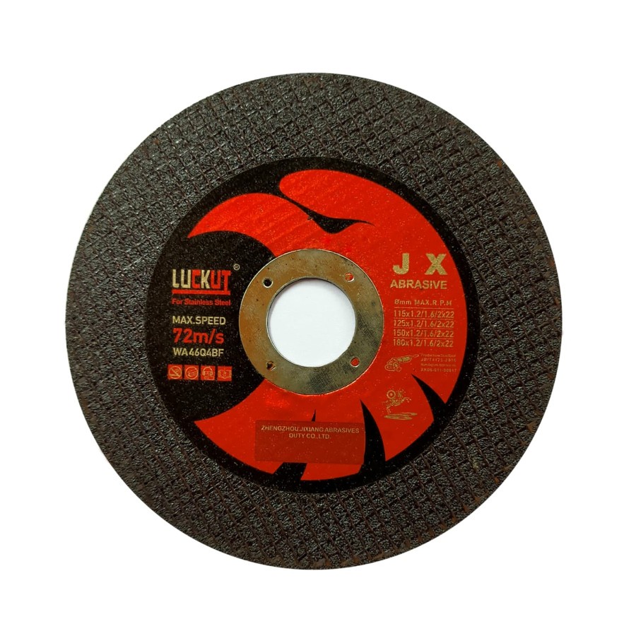 MATA GERINDA JX POTONG 5 INCH BATU CUTTING WHEEL DISK-HITAM