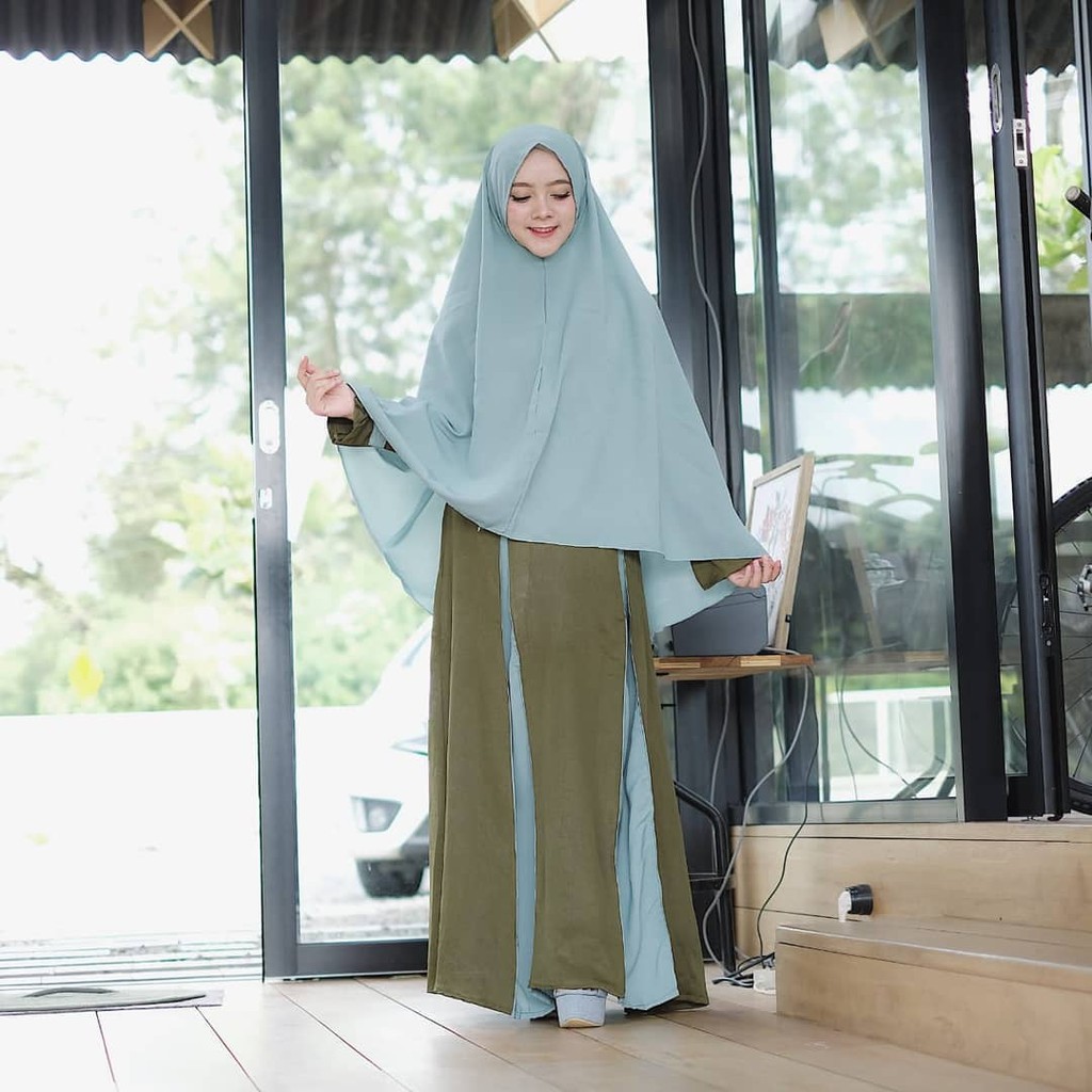 SF Marwah syari+khimar Original Koleksi Terbaru Termurah Baju Wanita Lucu Kekinian Modis Modern