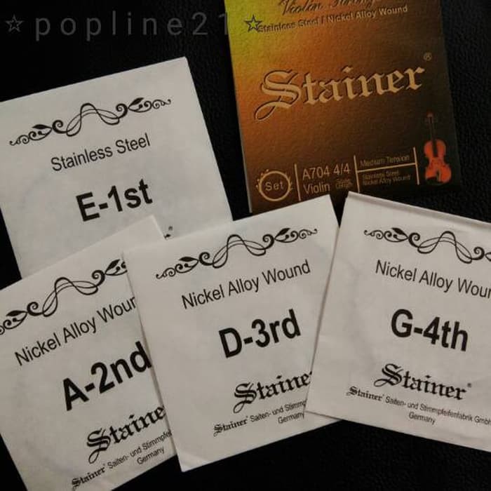 Senar Biola STAINER / Violin Strings STAINER A704 Nickel Alloy Wound