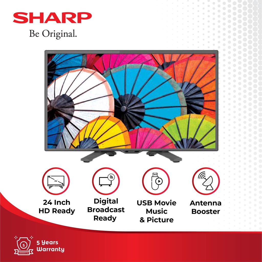 Sharp TV LED 24" HD-Ready TV Digital 24 Inch - 2T-C24GD1400i