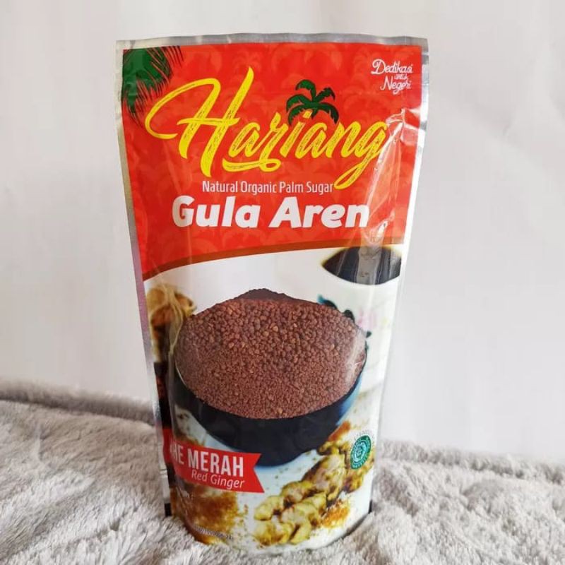 

gula aren bubuk jahe merah hariang natural organic sugar