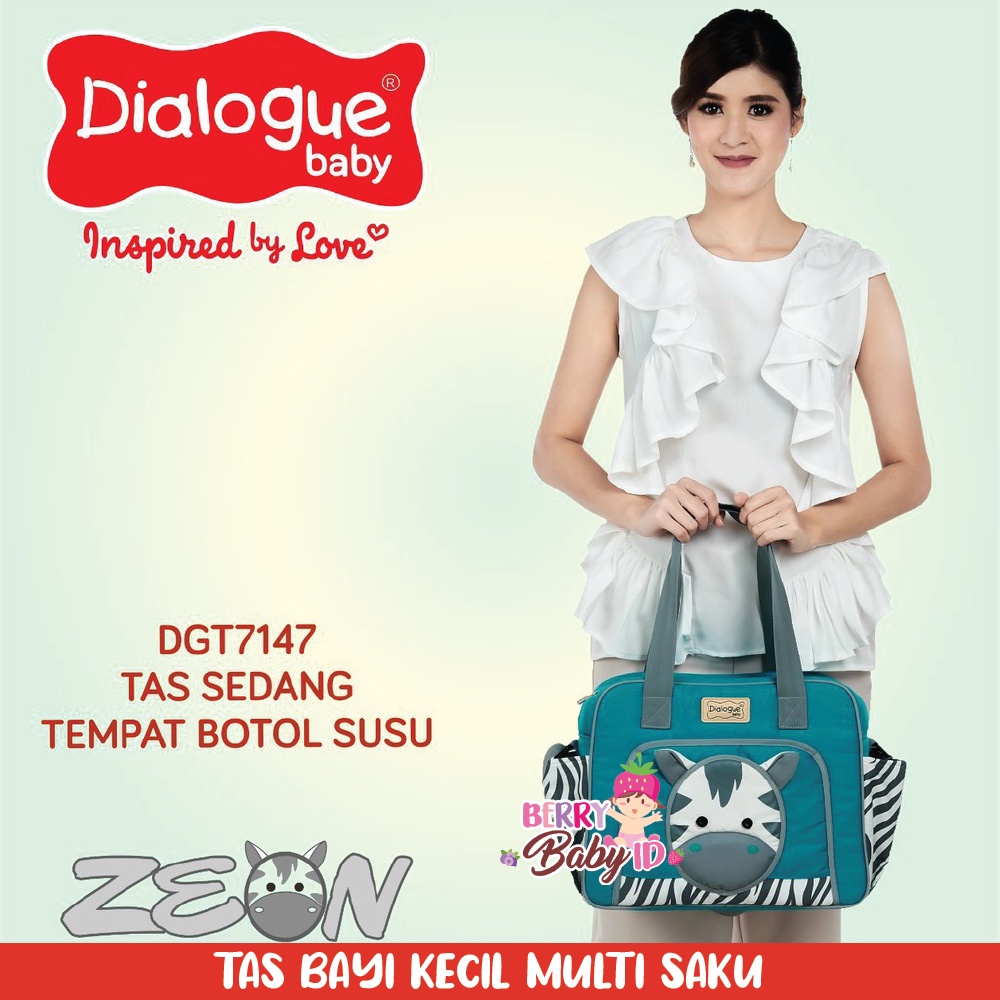 Dialogue Baby Diaper Bag Tas Bayi Medium Free Tempat Botol Susu Berry Mart