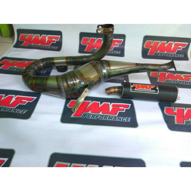 Knalpot vespa YMF Performance buang kanan silincer black