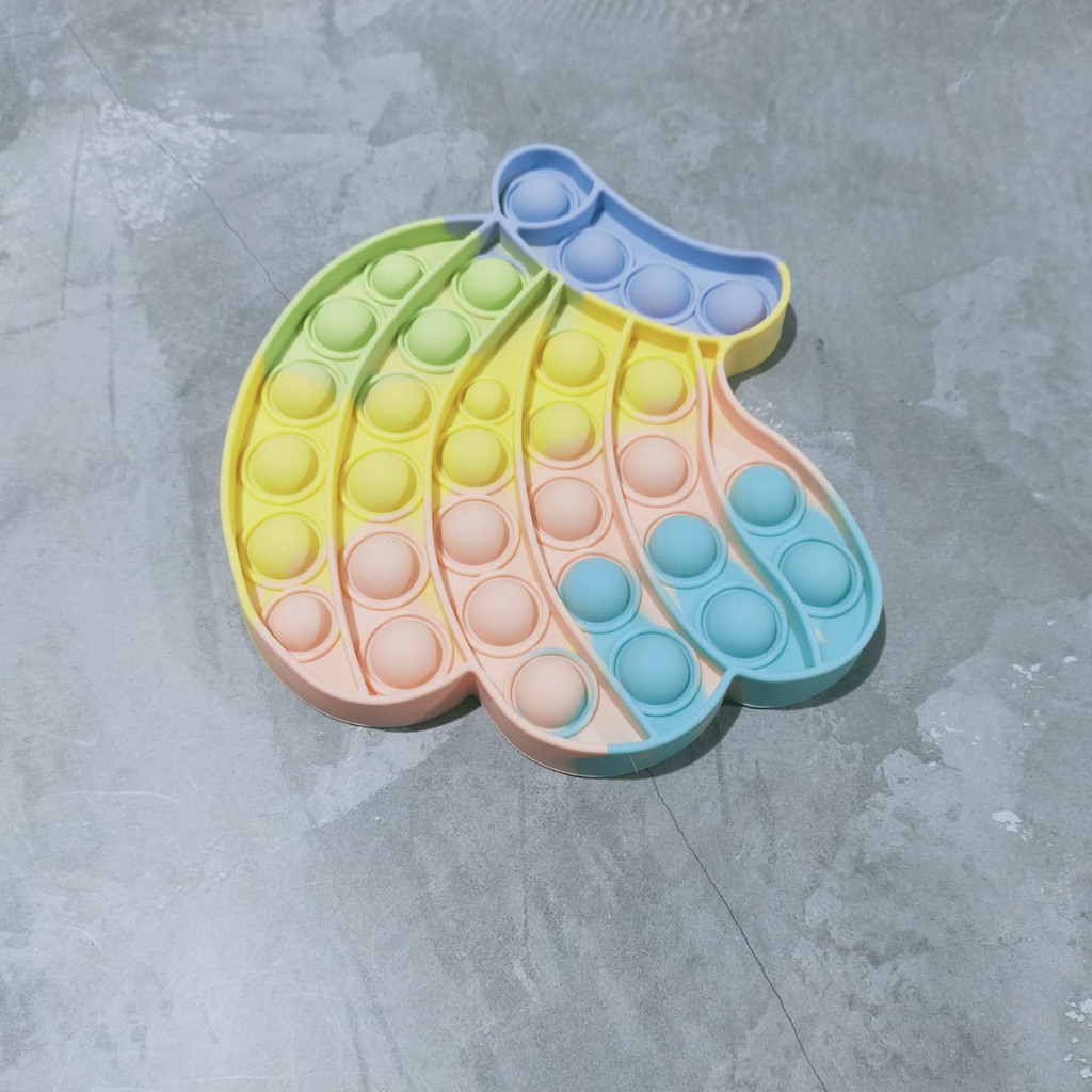 pop it rainbow amonngus - push bubble fidget toys rainbow apple- unicorn - dinosaurus-mickey-awan-pisang makaron