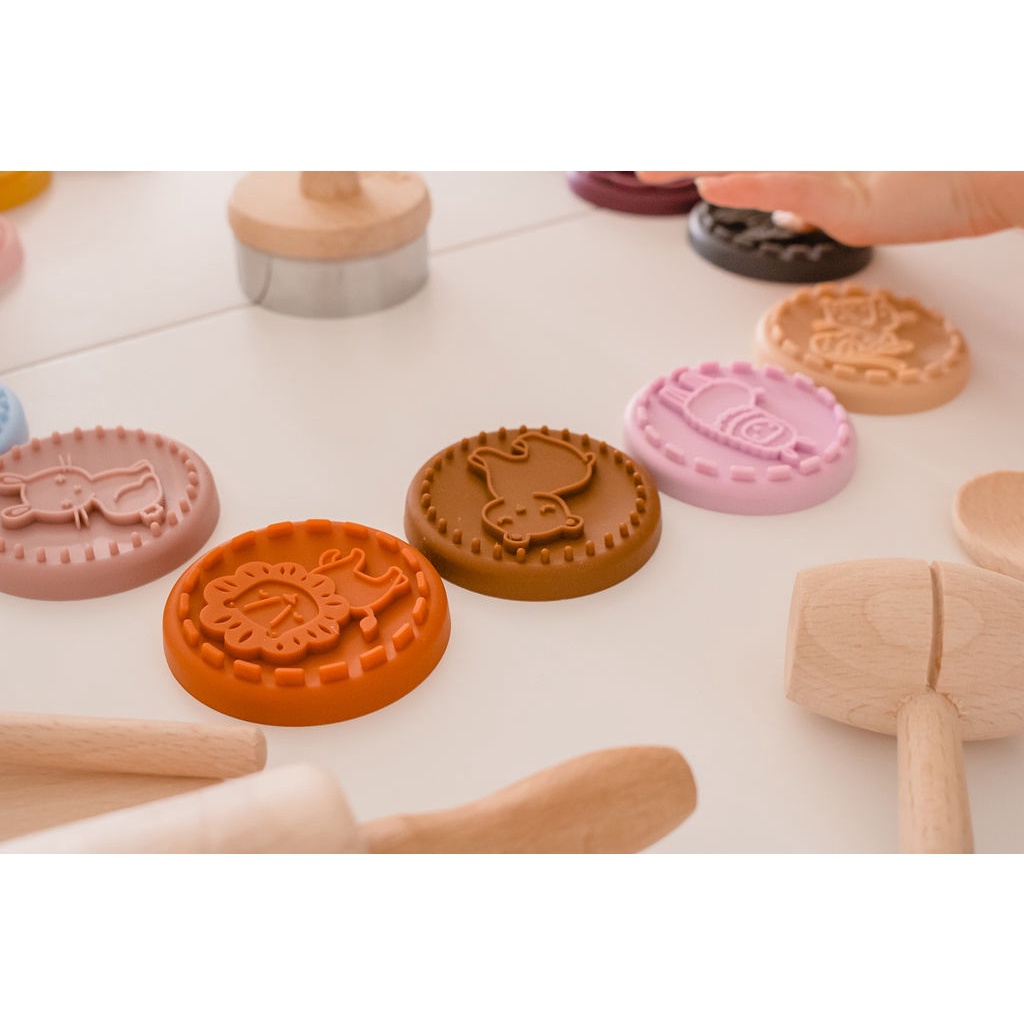 We Might Be Tiny Silicone Stampies -  15pcs Cookie Stamp Stampel Kue Baking Roti Stample Silicone Reusable