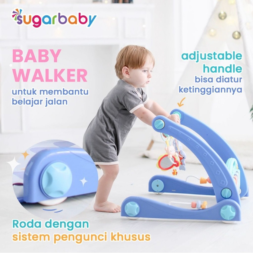 Sugar Baby Circus Walker Mini Car Push Baby / 2in1 Walker Playmat Baby Walker CBKS