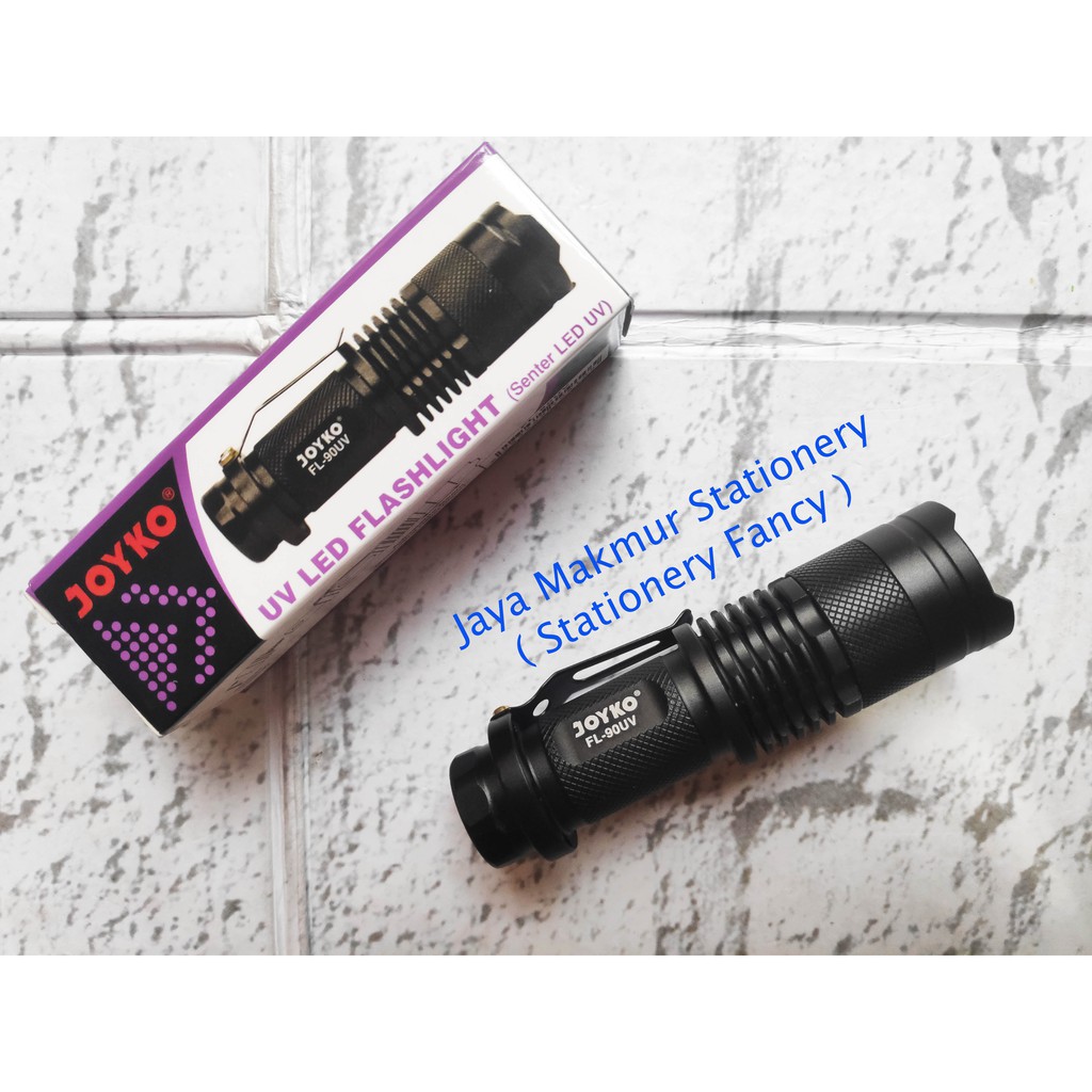 Senter LED Ultraviolet Joyko FL-90UV (alat deteksi uang palsu)