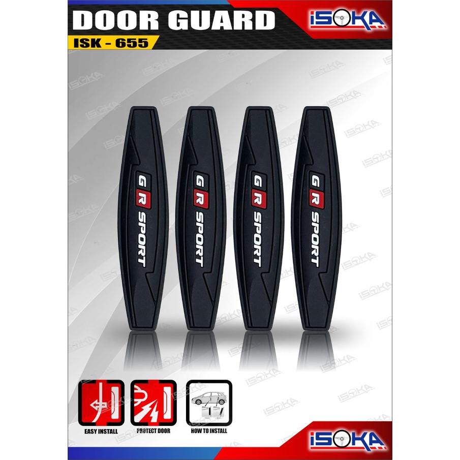 Door Guard Pelindung Pintu Tulisan Gr Sport Hitam Universal Varian 1