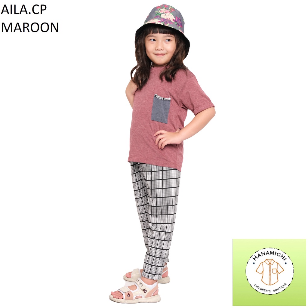 Hanamichi AILA.CP Setelan Baju Tidur Anak Lengan Pendek