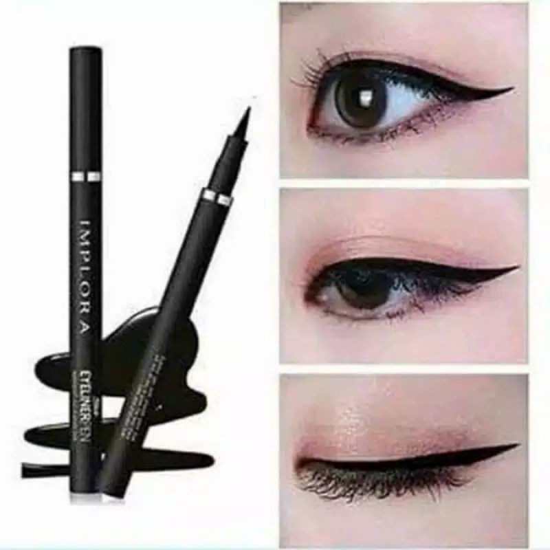 [BPOM]IMPLORA BLACK EYELINER PEN ( WATERPROOF AND DRAMATIC LOOK )