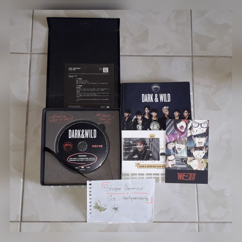 Album Dark n Wild Fullset Suga Photocard [BOOKED]