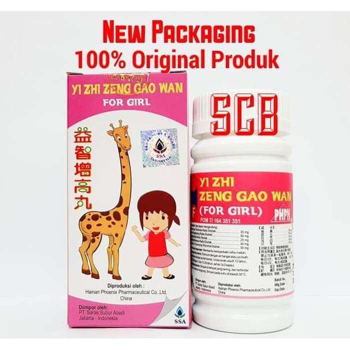Grow Up Pills For GIRL - Yi Zhi Zeng Gao Wan Obat Peninggi Badan