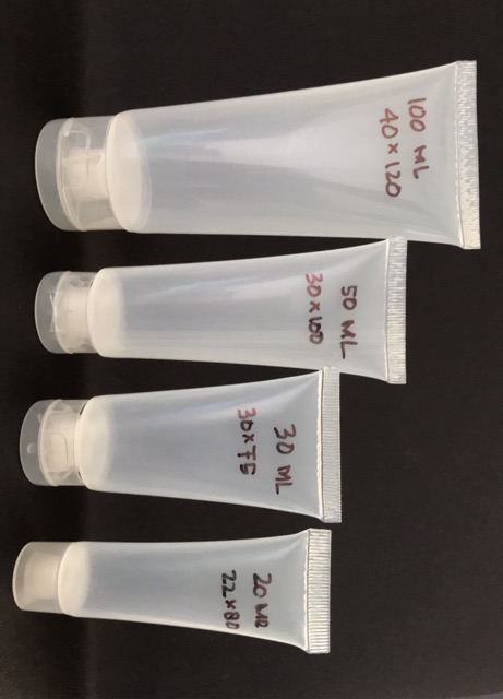 NEW TUBE 20ML 30ML 50ML 100ML TRANSPARANT KOSONG