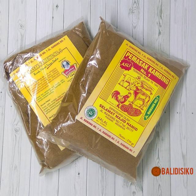 

Bumbu Pemasak Kambing 250 gr