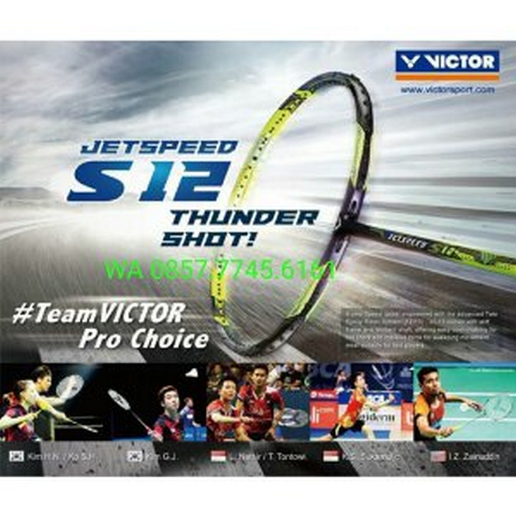 LIMITED Raket Badminton Victor Jetspeed 12 BG66 ORI top sport
