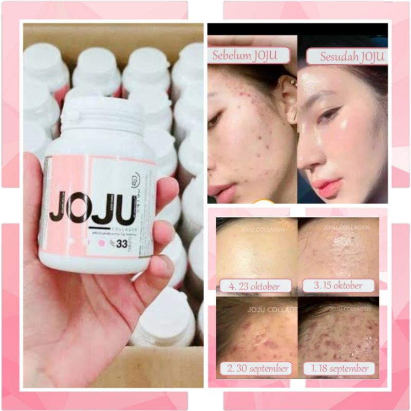 Colagen pemutih penghilang jerawat cepat/ JOJU COLAGEN ORIGINAL