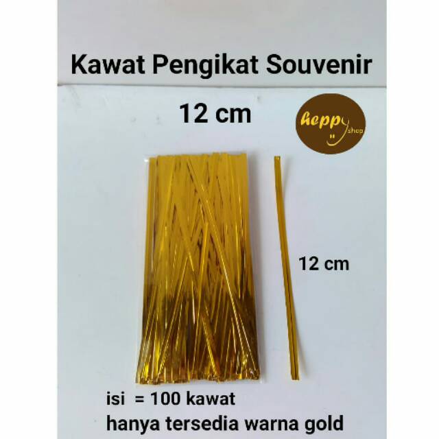 

Kawat Pengikat Souvenir 12 cm Twist Tie ( 100 Pcs )