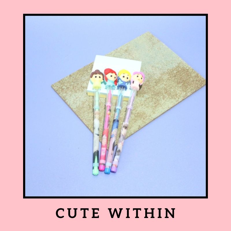 

Pensil susun princess - ARIEL RAPUNZEL SNOW WHITE CINDERELLA RANDOM - bullet pencil tebal ujian unik murah alat tulis kerja kantor sekolah hadiah anak stationery cute putri disney