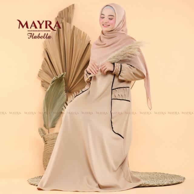 Habella Dress by Mayra | Dress habella mayra | Gamis Habella mayra | Gamis Polos | Gamis Motif